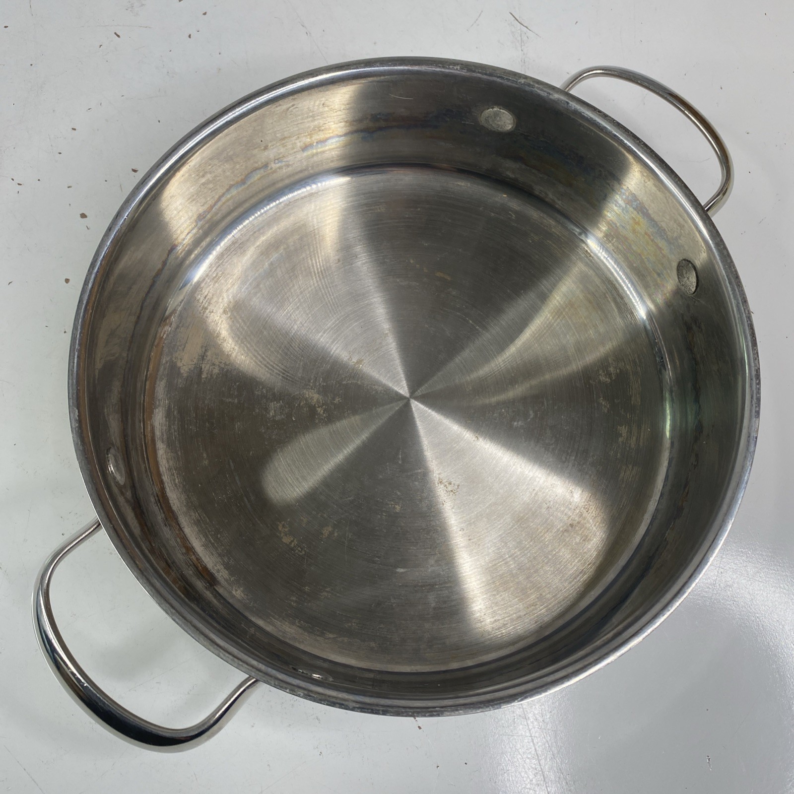 Wolfgang Puck Bistro Collection 10″ Casserole Stainless Steel Pan 3″ Deep