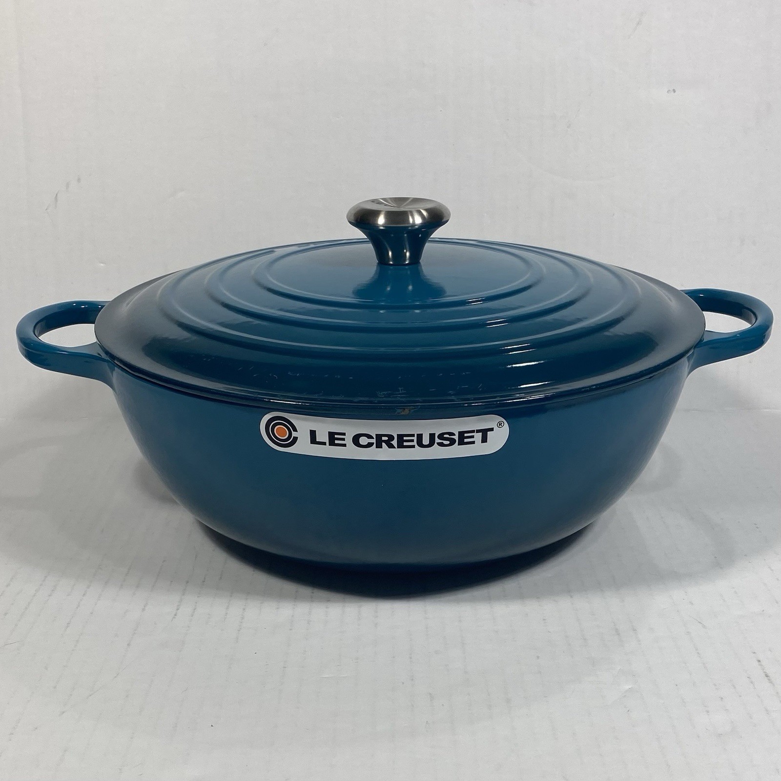 Le Creuset Chef’s Oven/Soup pot Deep Teal 7.5 qt Cast Iron Enamel With Lid