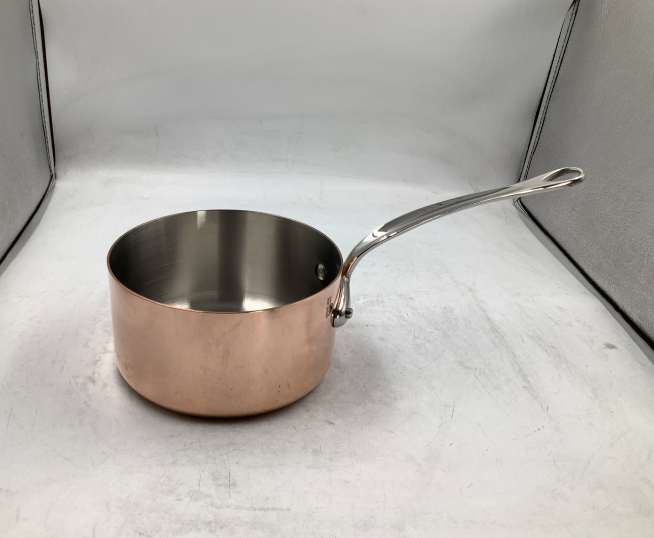 Mauviel M’Heritage 150 S Polished Copper & Stainless Steel Sauce Pan. 1.9 Qt