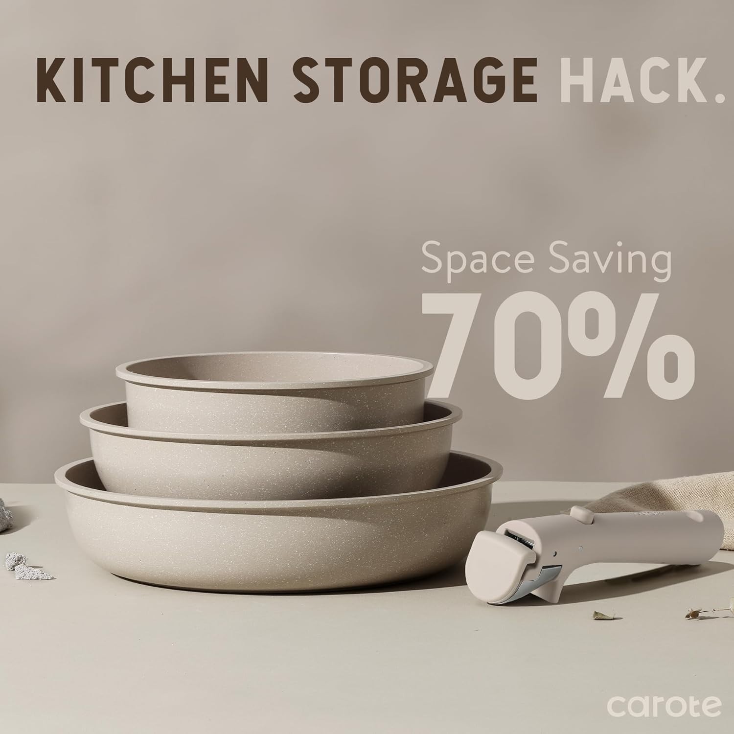 Compact 19-Piece Nonstick Cookware Collection