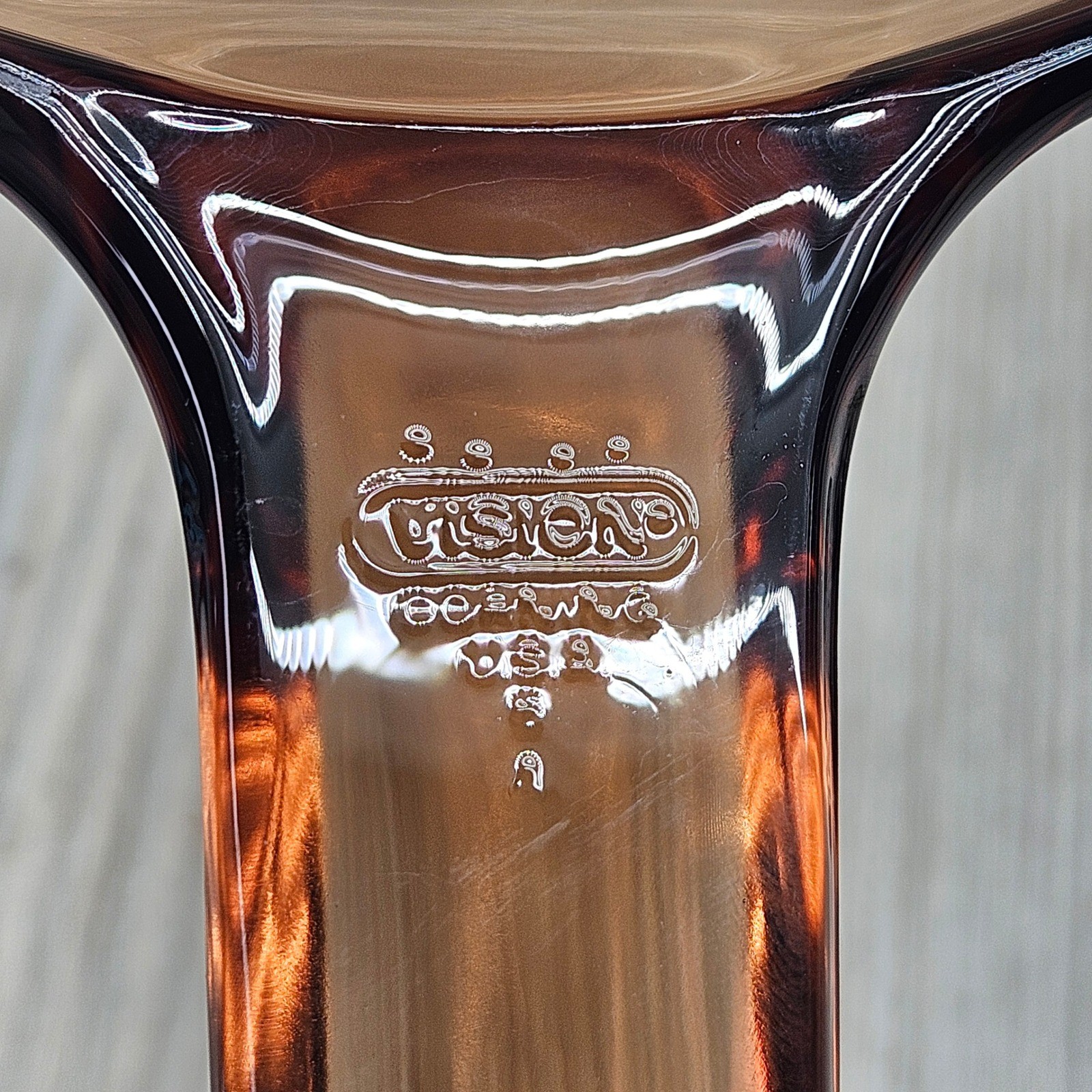 Visions by Corning Amber Glass 7 Inch Skillet Frying Pan V-7-N USA Made Retro