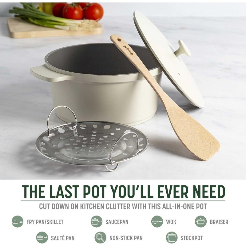 All-In-One Pot, Multilayer Nonstick, High Performance Cast Dutch Oven