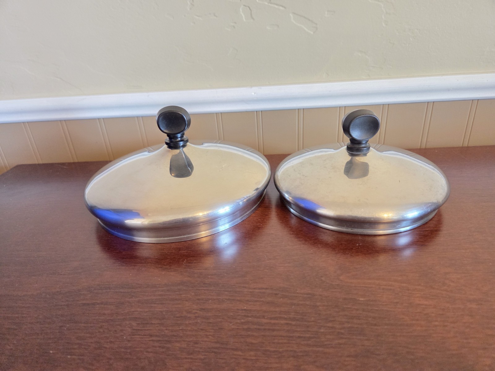 2 FARBERWARE Cookware Replacement Lids Stainless 6.25 & 5.25 ” Inside