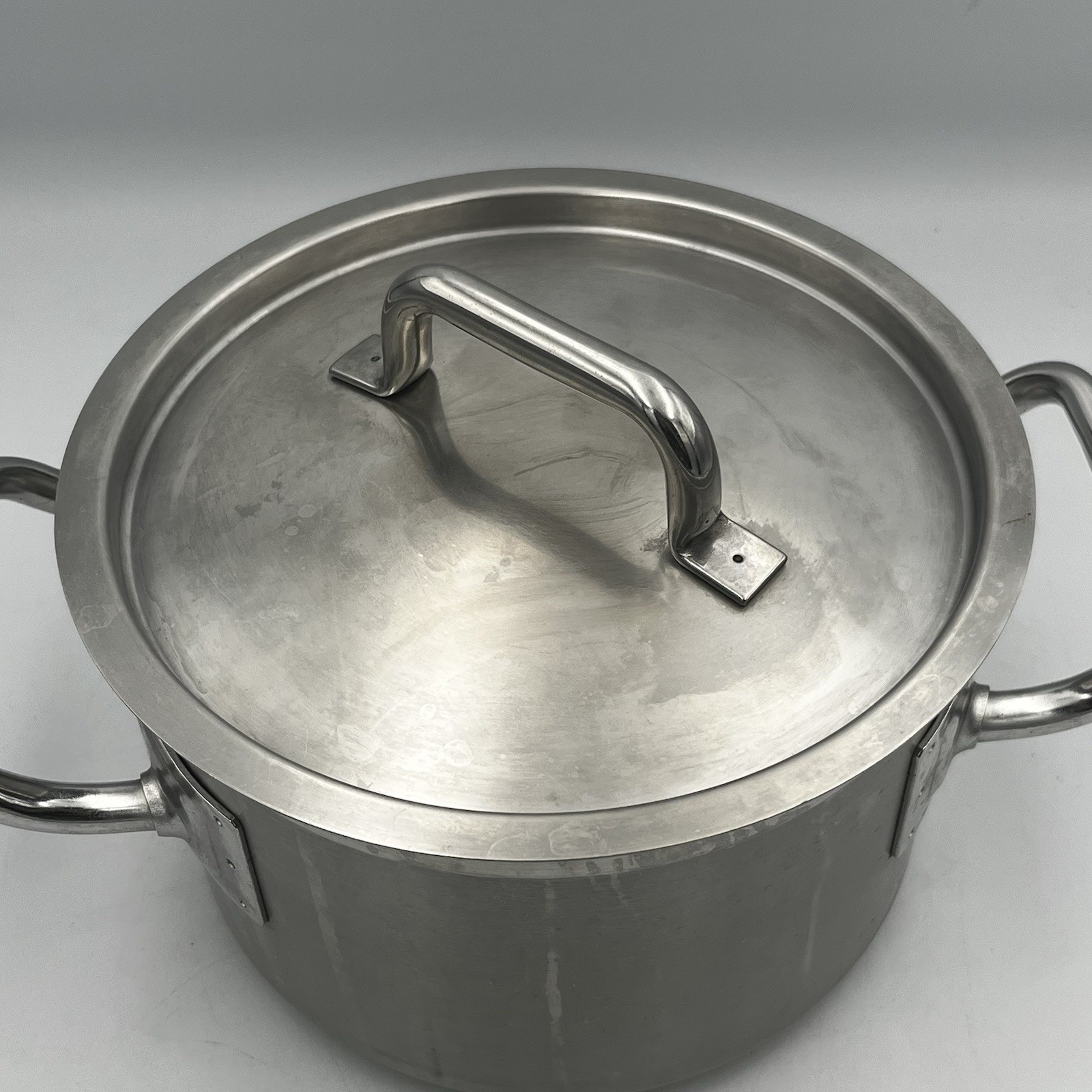 PIAZZA INOX Effepi 4qt Stainless Soup Pot with Handles and Lid Made in Italy