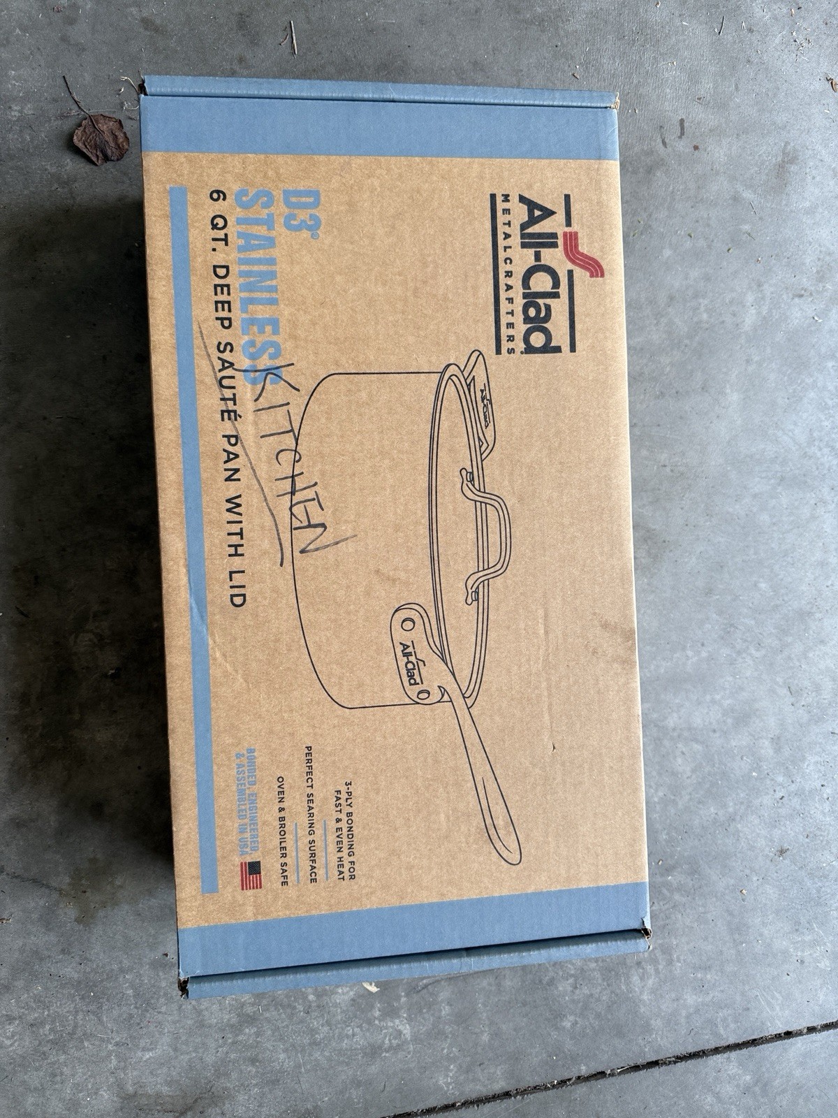 All Clad D3 6 Quart Deep Saute Pan And Lid, BNIB
