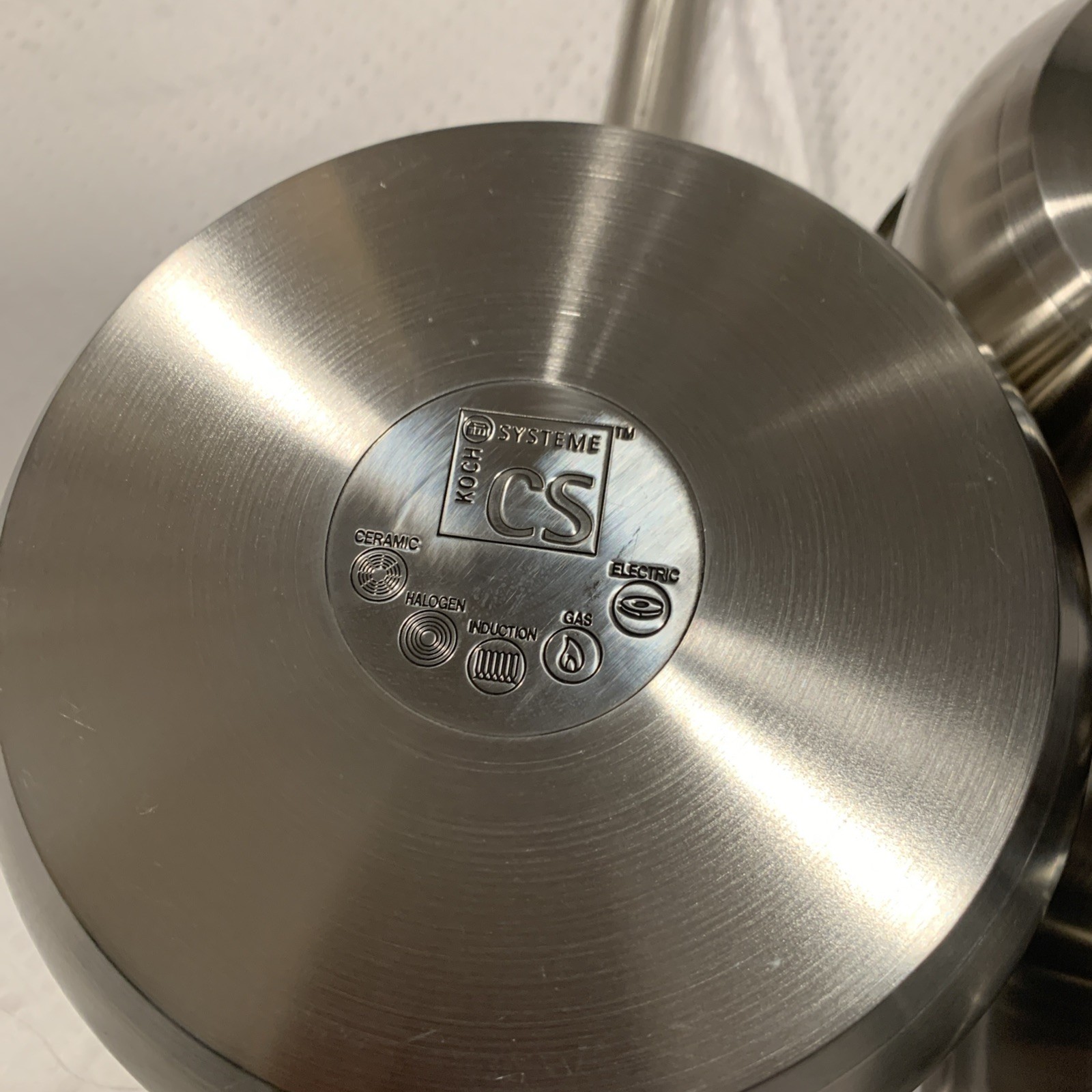 KOCH SYSTEME CS Stainless Steel Sauce Pan with Lid, 1QT & 2QT & 3QT Stainless
