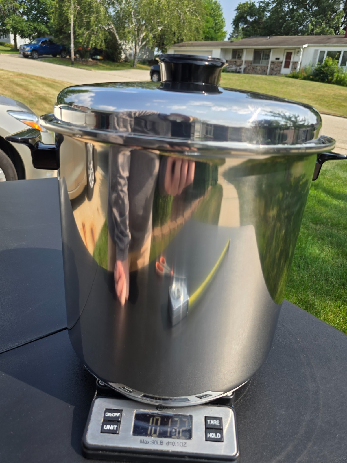 NEW! HUGE! West Bend Regal Ware 20 Qt Stainless Steel Stock Pot Pan & Lid USA