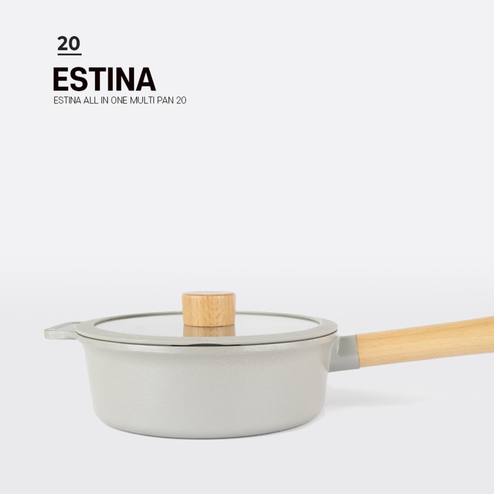 KOR Estina All in One 20cm Multi Pan Pot Skillet Ceramic Nonstick IH Induction