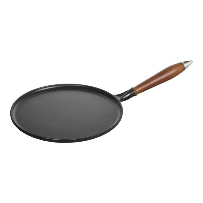 Crepe Pan with Spreader and Spatula, black matte