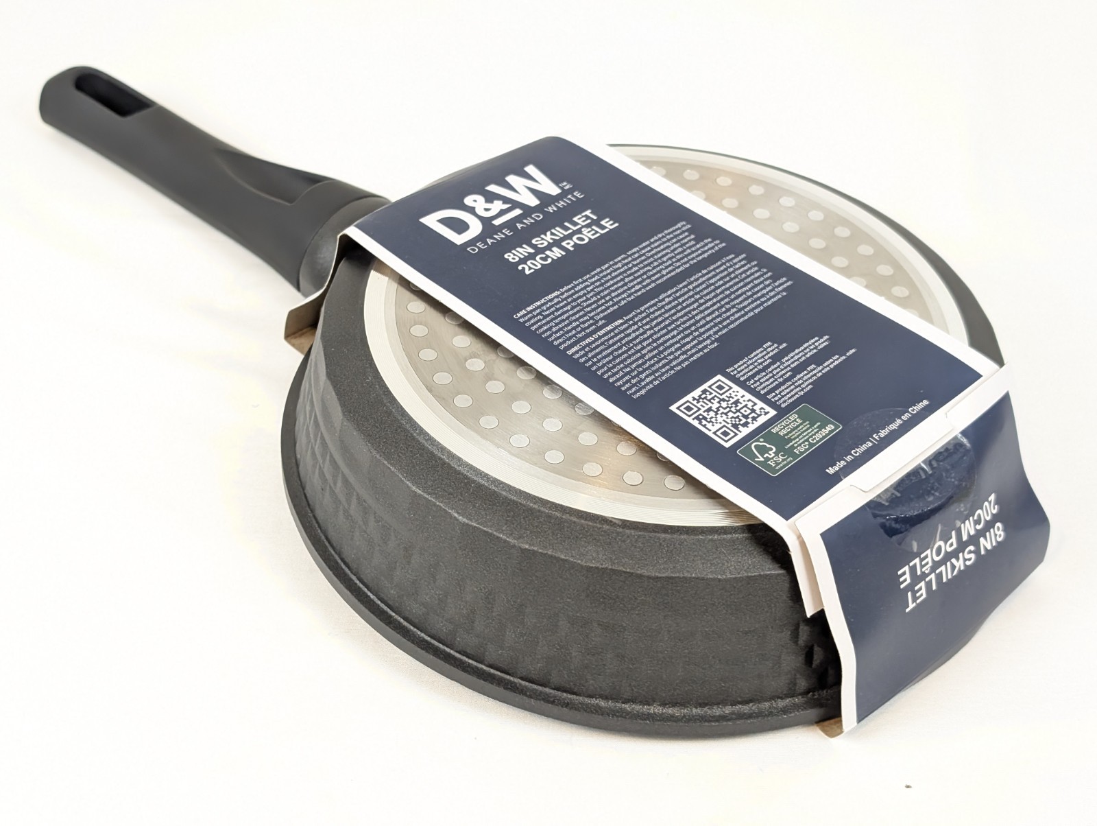 D&W Frying Pan 8 Inch Nonstick FRY Skillet Black Deane & White Premium Cookware