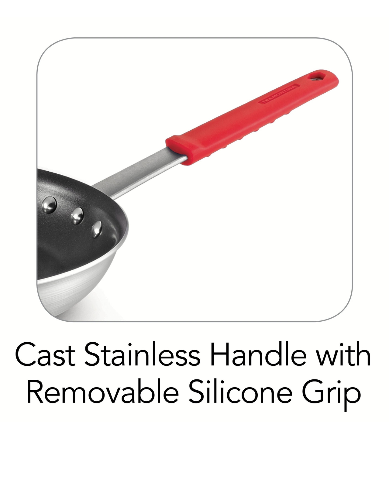 Tramontina 10 Inch Red Nonstick Professional Fry Pan Heavy Gauge Aluminum
