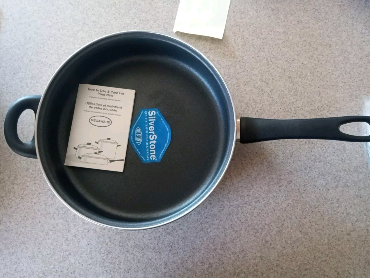 Vintage Granada Gourmet 10″ Deep Covered FryPan Cream Induction Electric Gas NOS