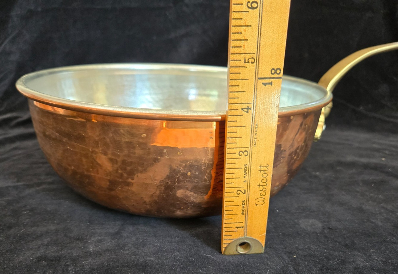 Ruffoni Historia 3.5 Qt Hammered Copper Chef Pan – ACORN handle – Made in Italy