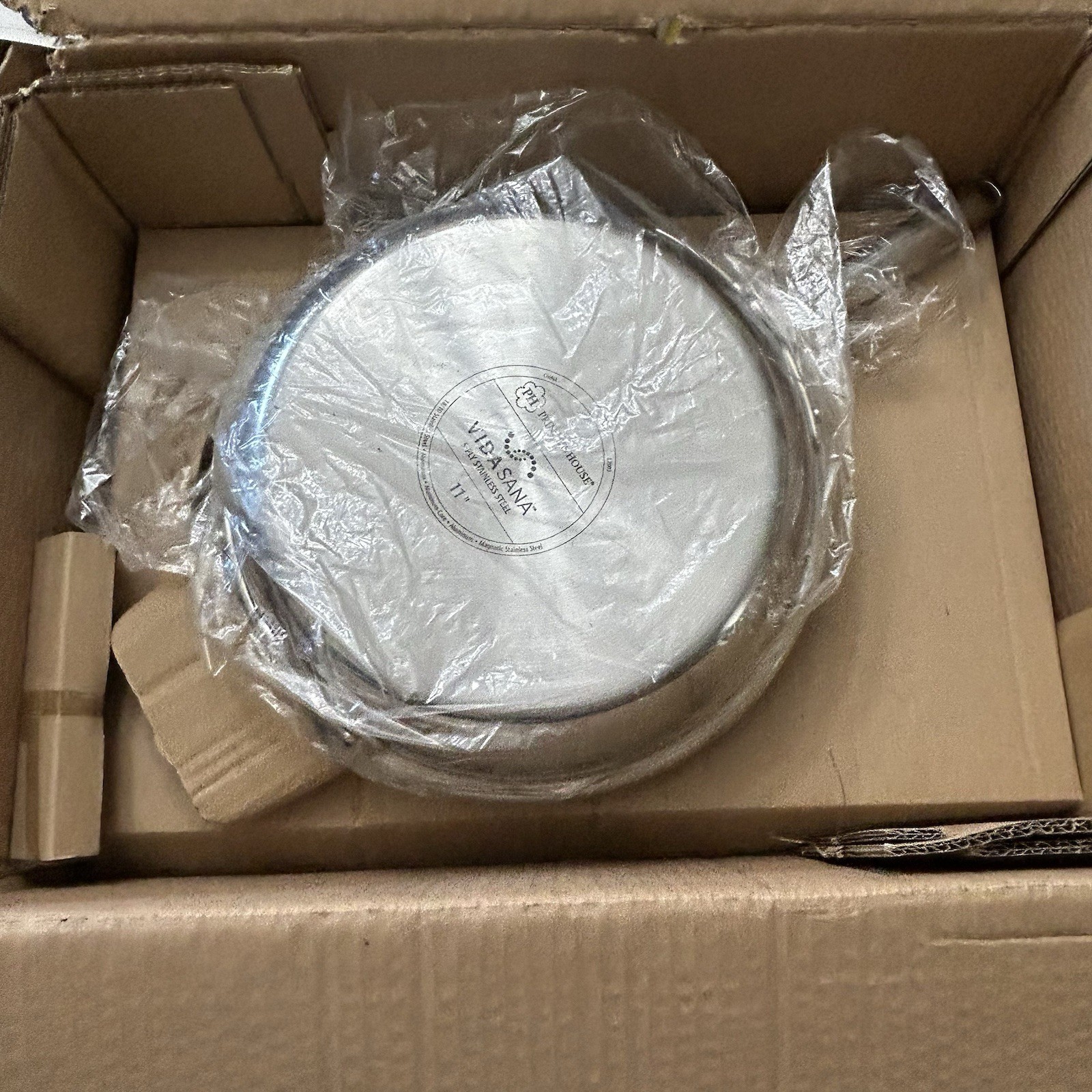 New Princess House Vida Sana 11-inch 5-Ply Stainless Steel Skillet (Item #5570)