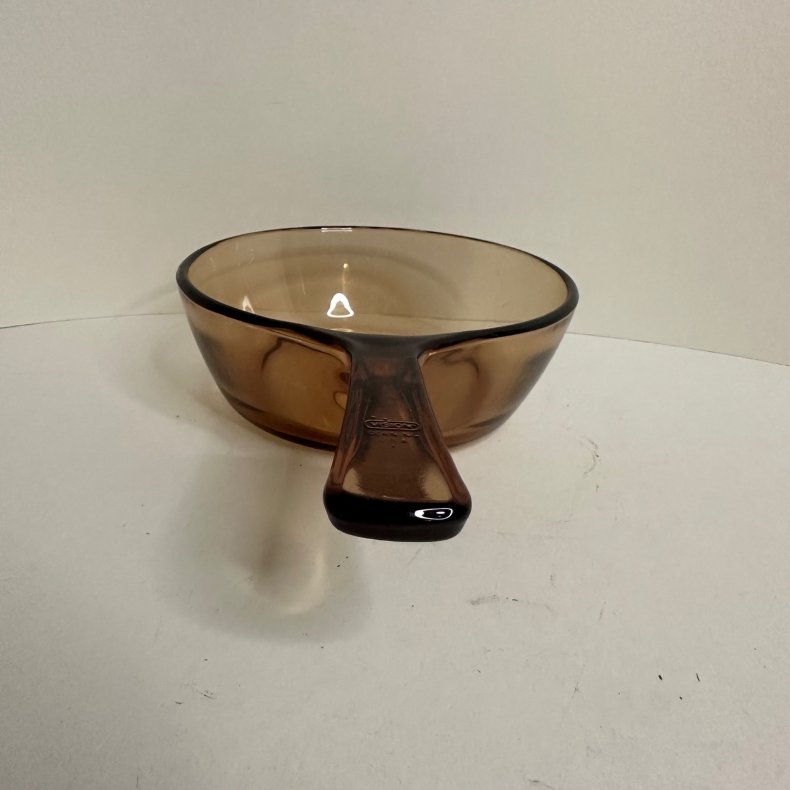 Vintage 1990s Vision USA Corning Ware Amber V-.5-B Small 1/2 liter Saucepan