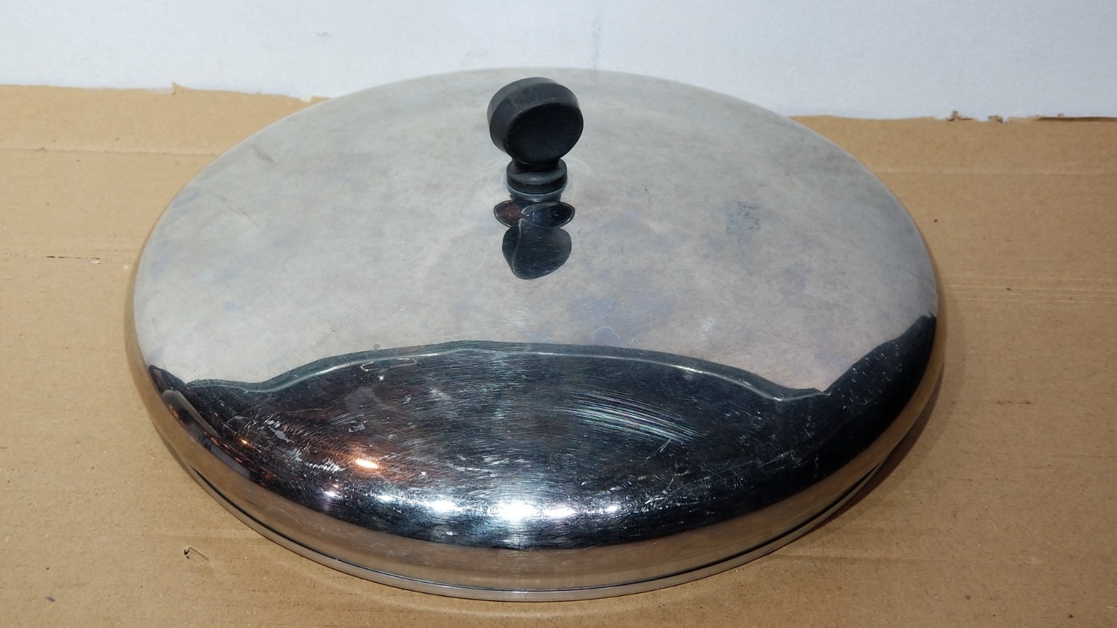 FARBERWARE LID 9 3/4 inch rim REPLACEMENT STAINLESS STEEL SKILLET POT