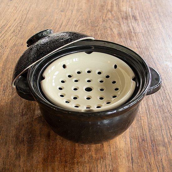 NAGATANIEN Steamer insert DONABE SUNOKO Pot Pottery White Plate Inner tray Only