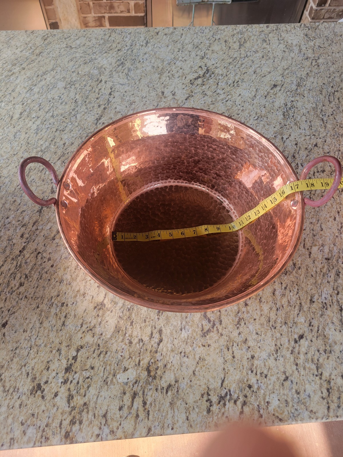 Cazo De Cobre, 14″ Authentic Copper Pot, Heavy Duty Hammered Wok Jam Pan, Mad…
