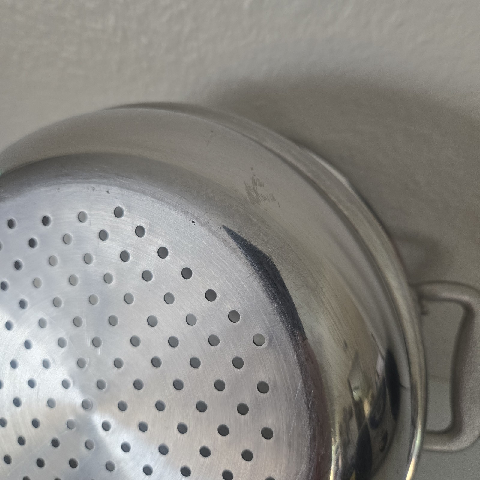 VINTAGE All-Clad Master Chef steamer Insert Stainless STEEL