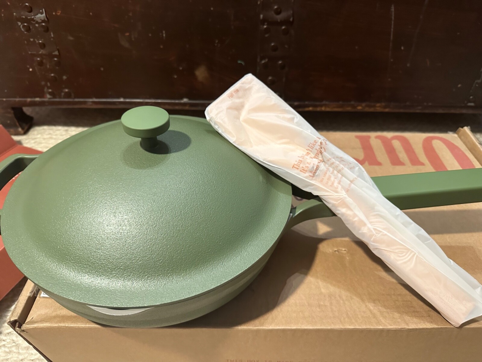 Our Place Always Pan 2.6 Qt 10.5” w/ Wooden Spoon + Steamer Basket -2.0 Sage