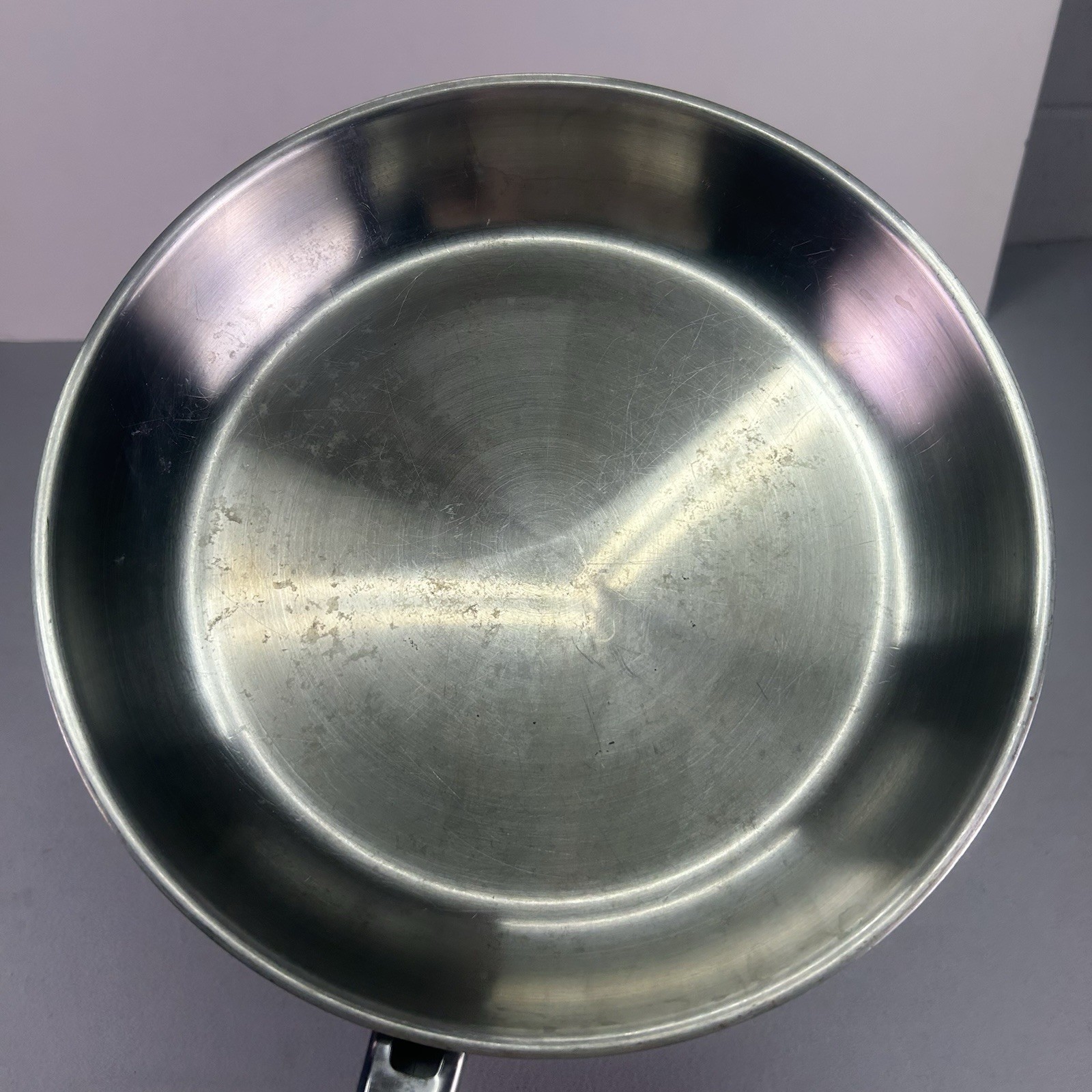 Cutco Cookware 12” Fry Pan Skillet 5-Ply Stainless Steel Cookwear Saute Pot USA