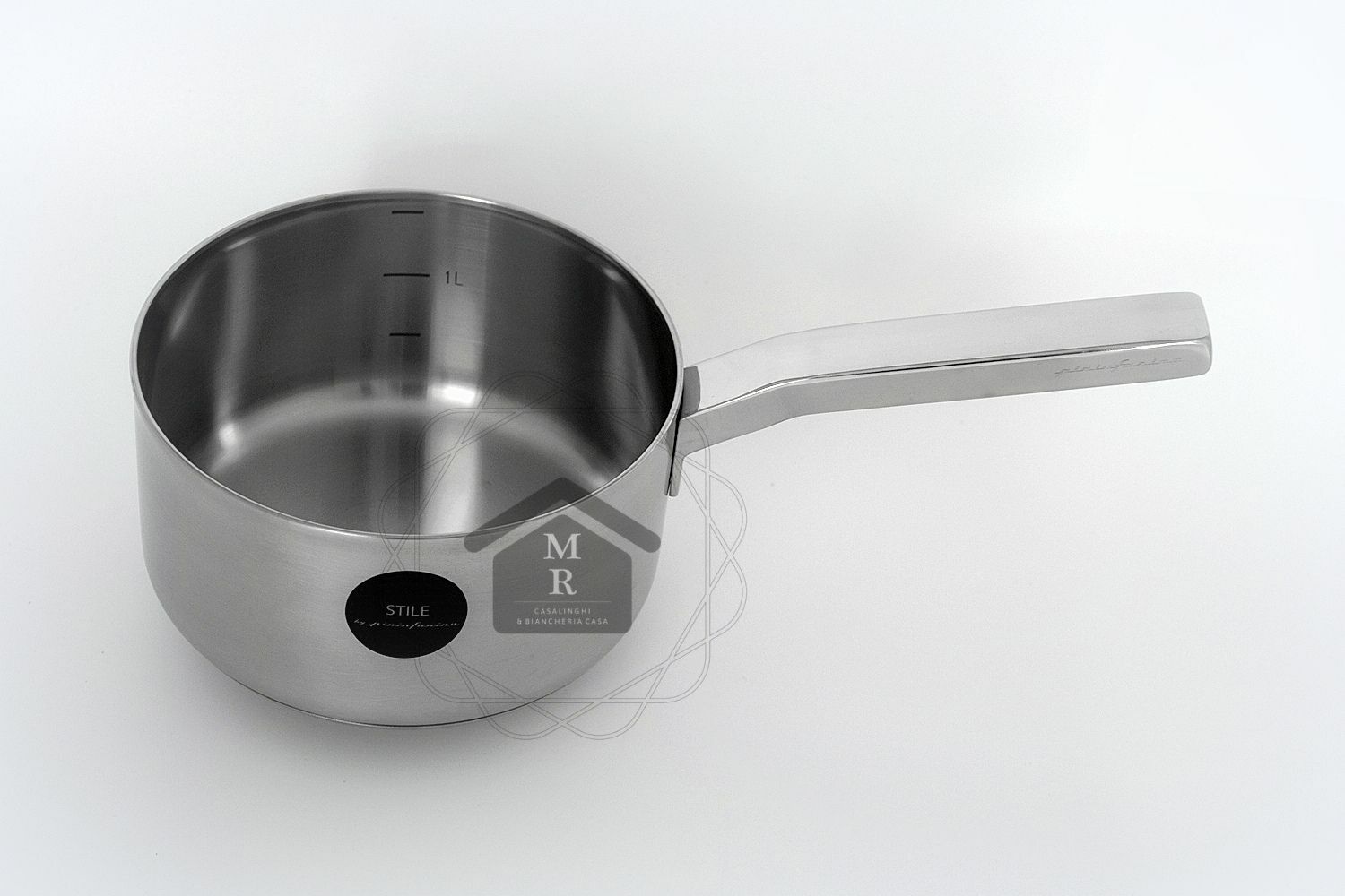 1 Handle Casserole with Lid Stainless Steel Style by Pininfarina Mepra