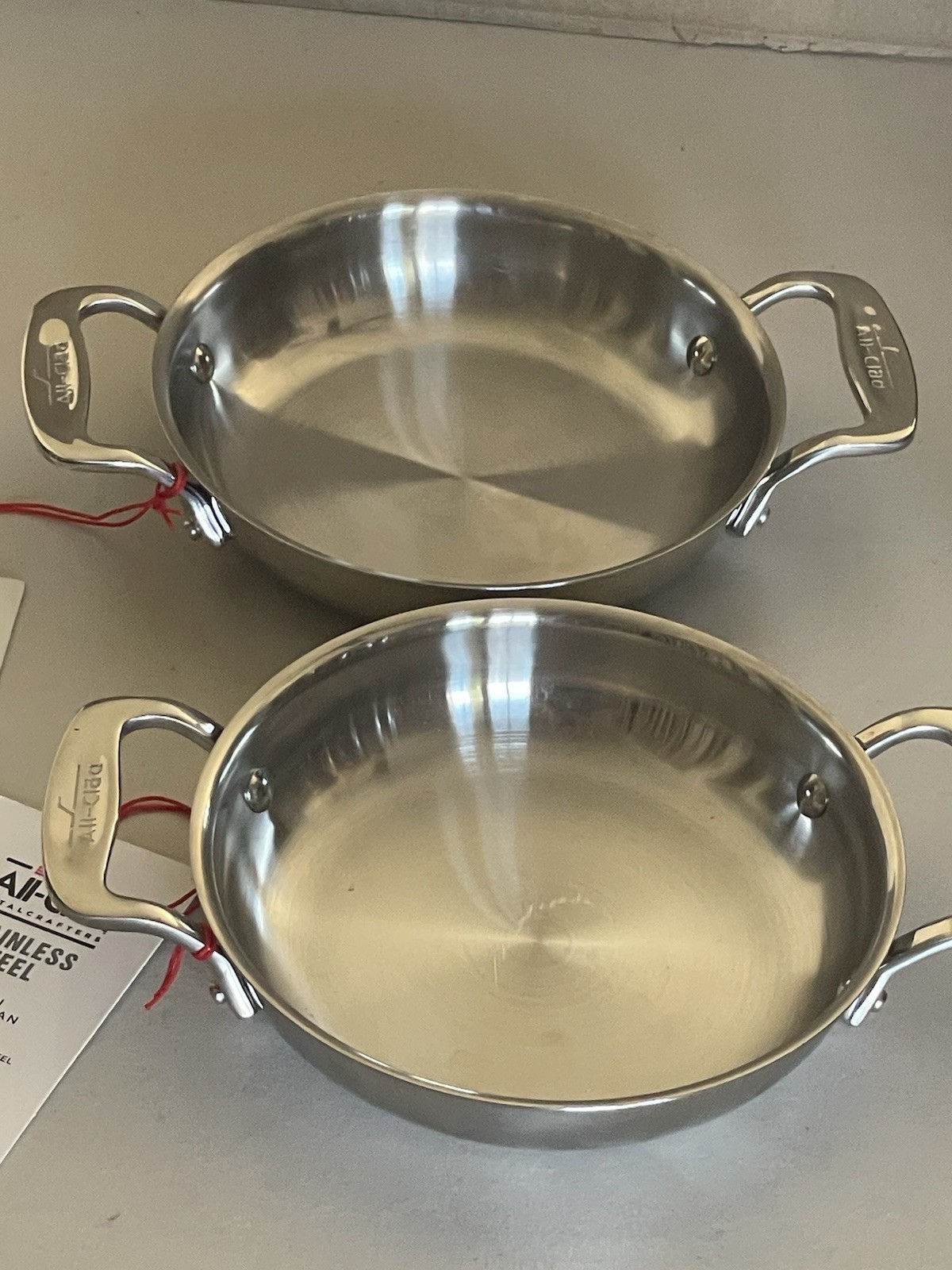 ALL-CLAD STAINLESS STEEL MINI GRATIN PAN 6”/15CM SET OF 2