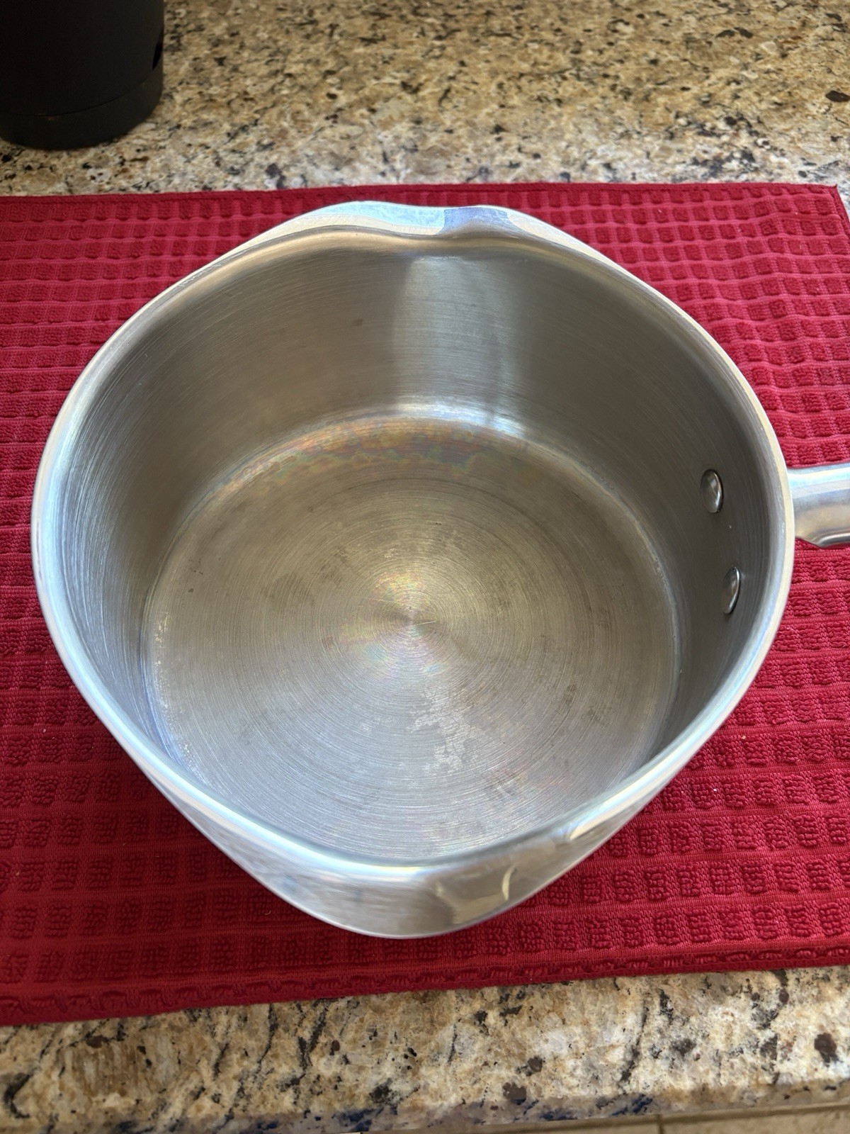 WearEver Stainless Steel 3 Qt Sauce Pan Pot Double Pour Spouts NO LID