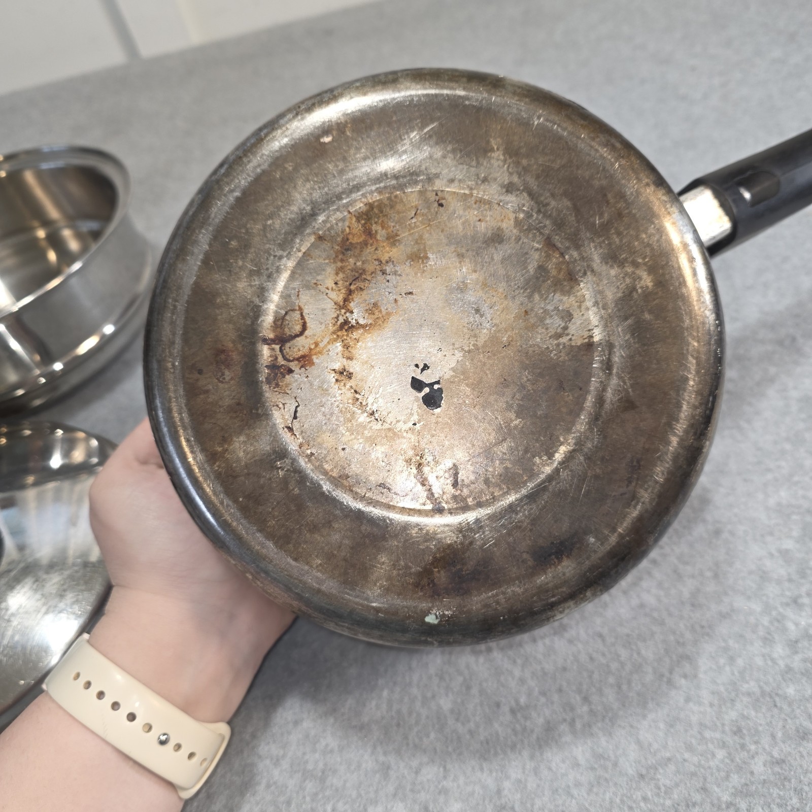 Seal-O-Matic Thermium Multi-Plex Stainless Steel Sauce Pan W/ Steamer & Lid 8.5″
