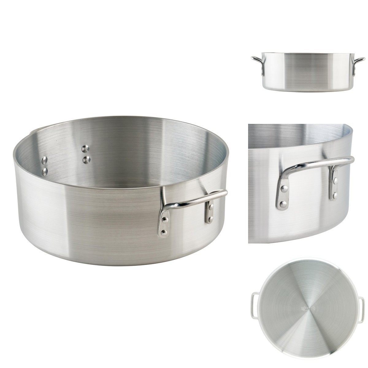 Winware Winco Commercial-Grade Aluminium Brazier Heavyweight 15 Quart Alb-15