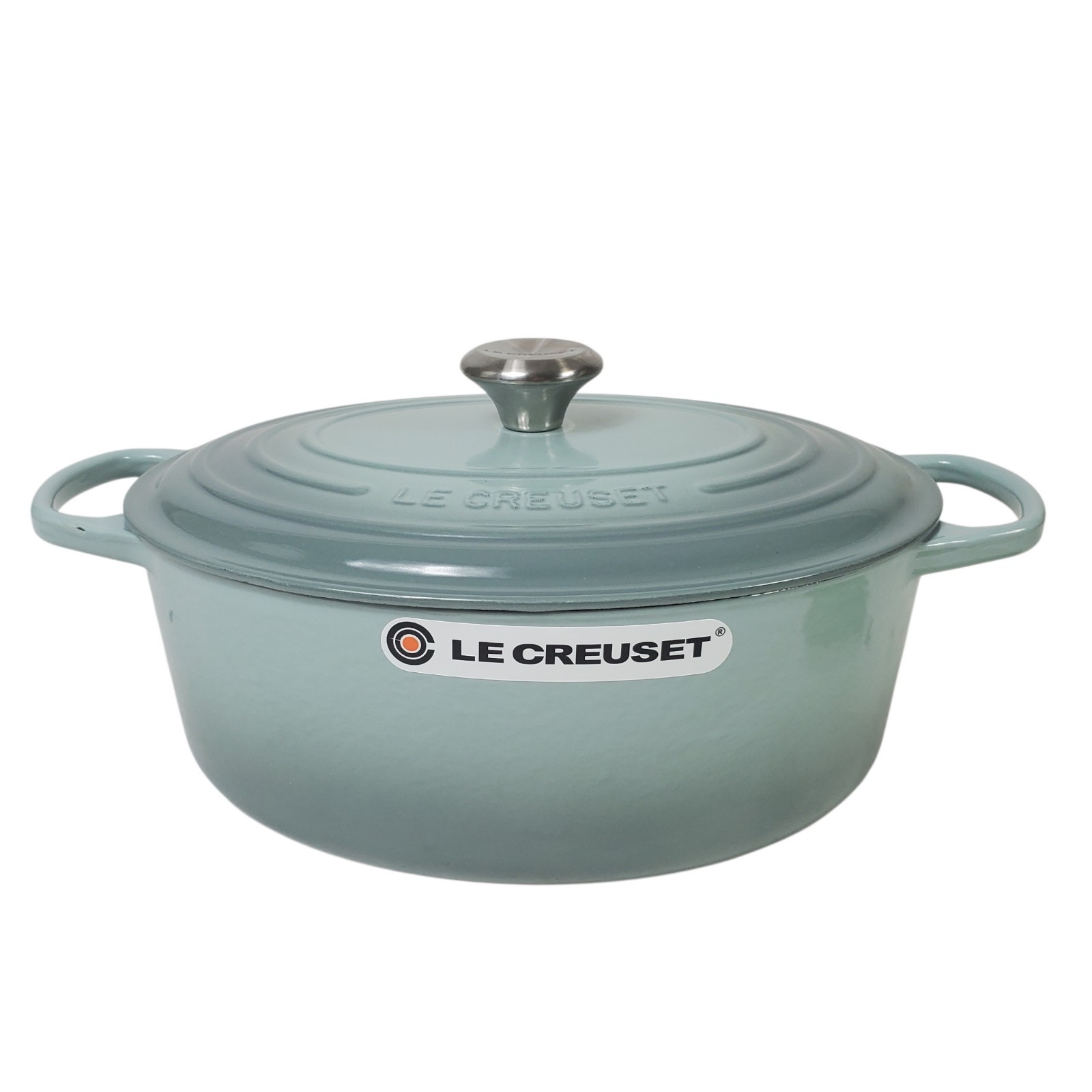 Le Creuset Signature Oval Dutch Oven – Sea Salt, 31cm / 6.75 Qt Scuffs Read