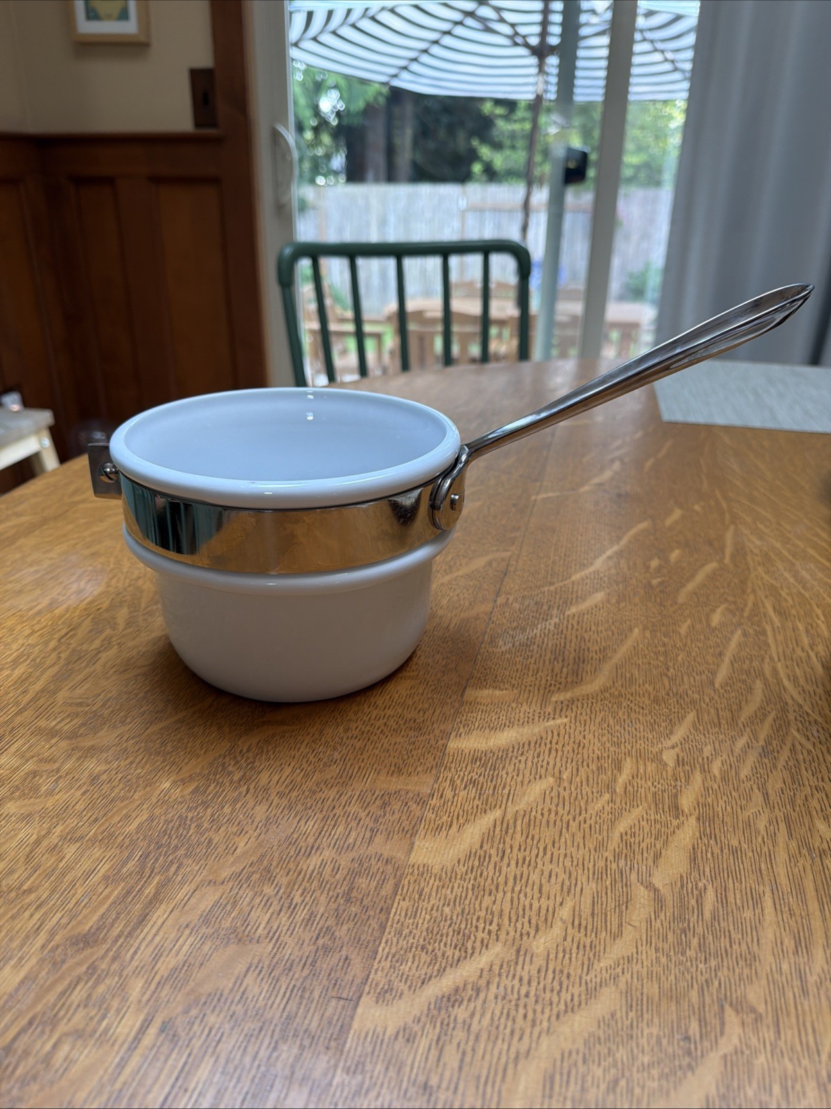All-Clad Porcelain Double Boiler Insert For 2 Quart Saucepan