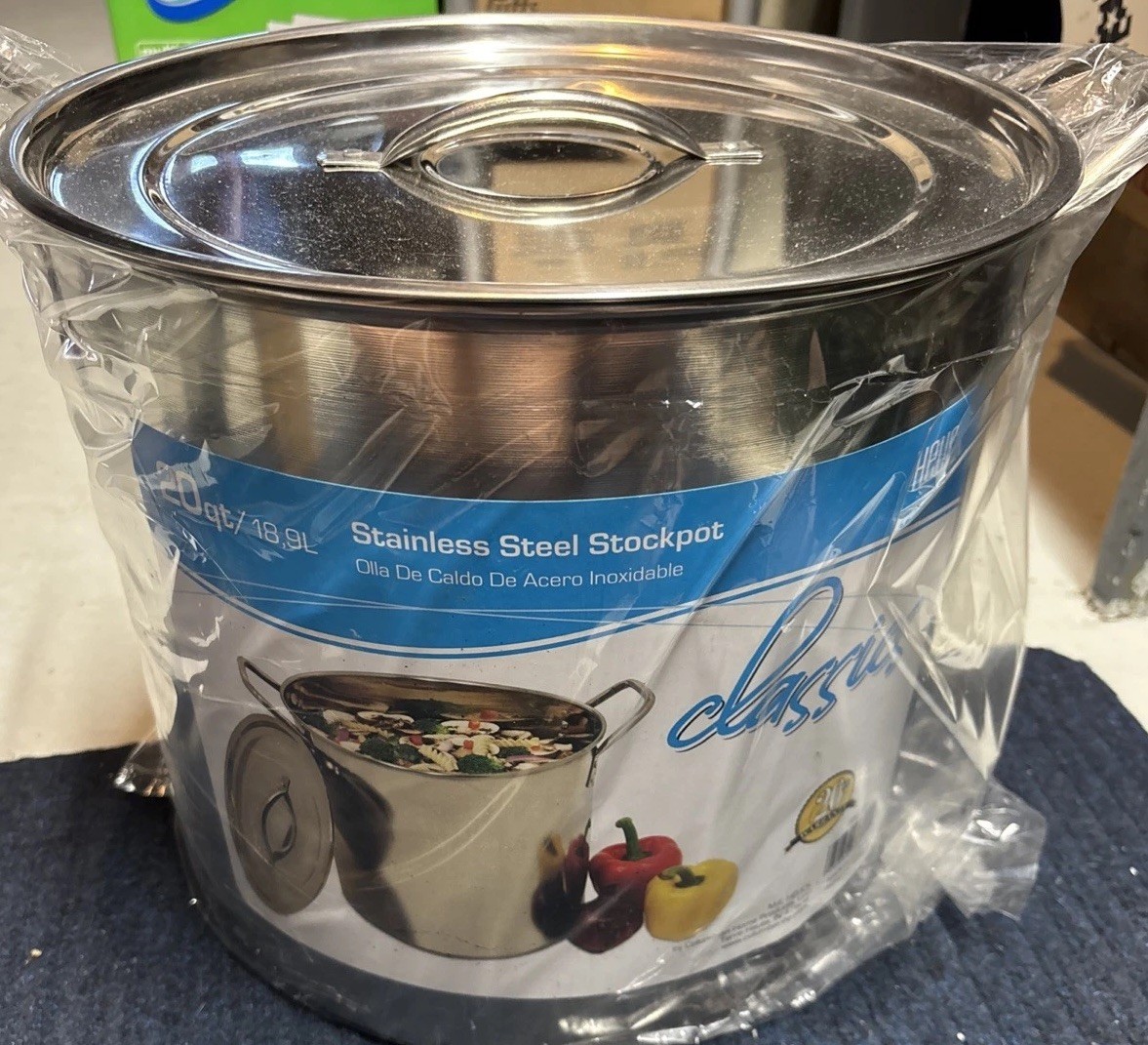 M E Heuck 20Qt Stainless steel Stockpot