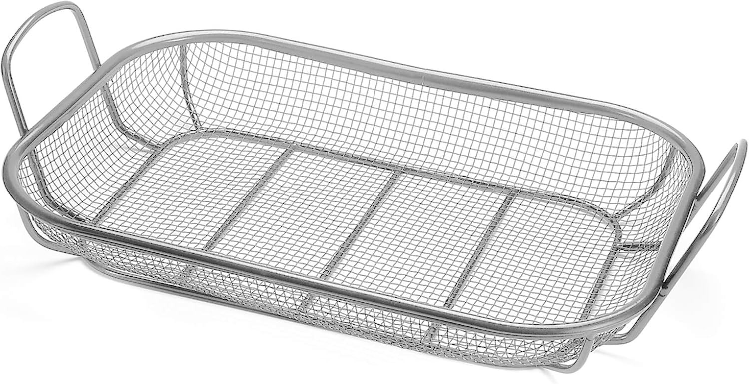 11 x 16.5 x 4.25 inches Non-Stick Mesh Roasting Pan