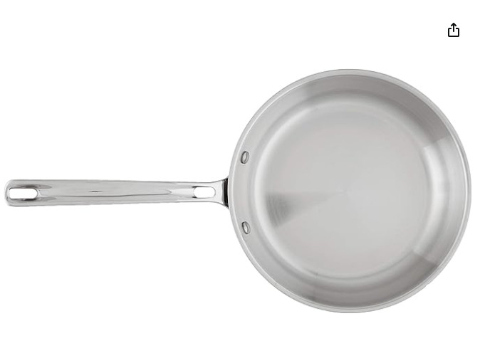 Viking 3 PLY 18/8 Stainless Steel 10″ Frying Pan Aluminum Core Dishwasher Safe