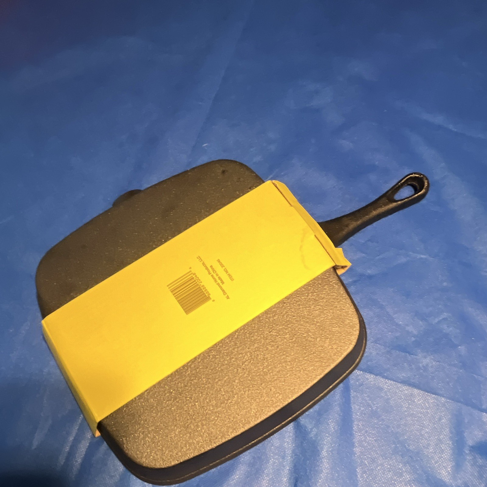 Diamondhome Cast Iron Griddle Pre-Seasoned Square 9.5in Gas/Electric