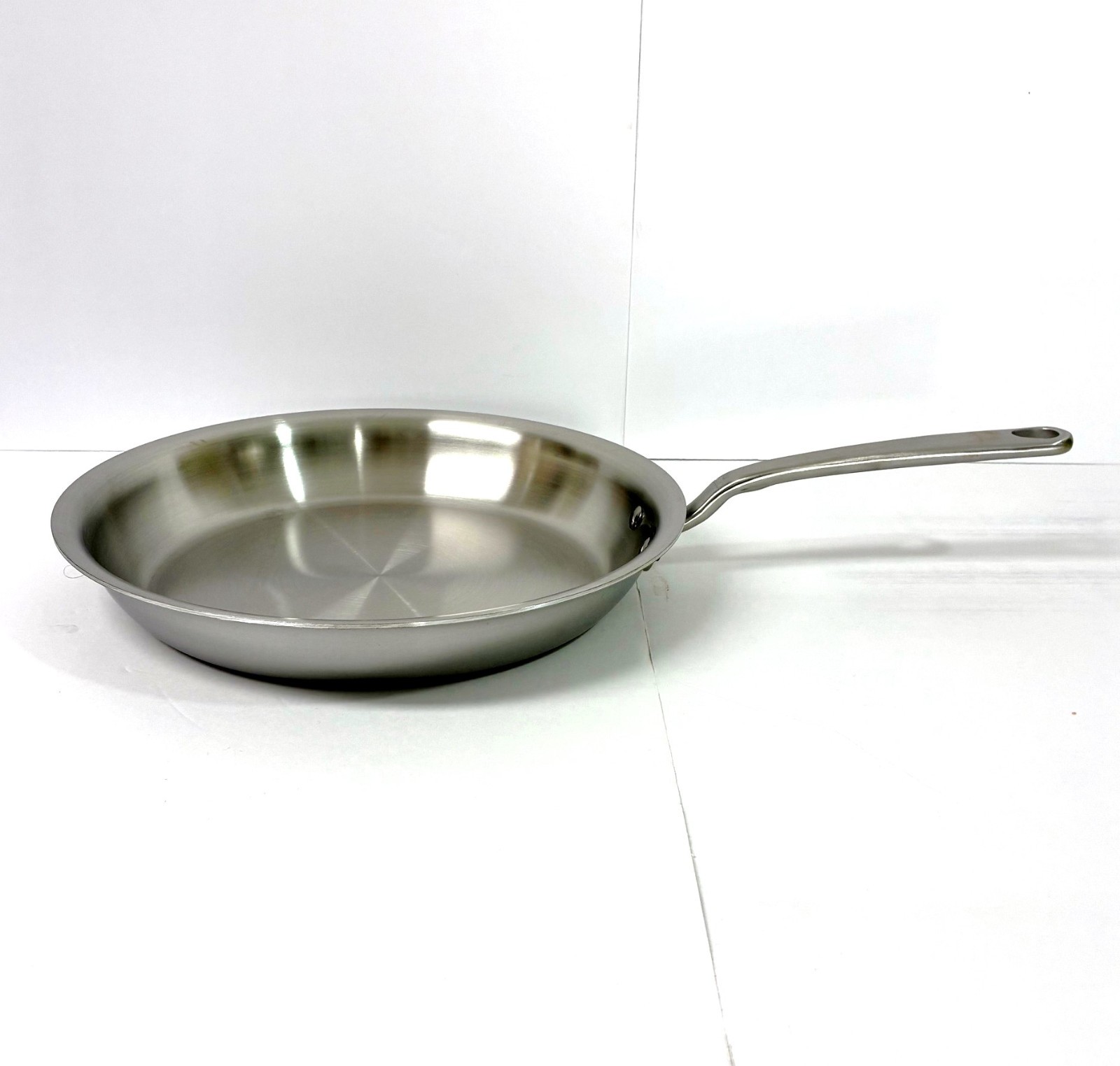 NEW Made In 12″ inch Frying Pan/ Fry Pan – All Stainless Steel 5-Ply Clad