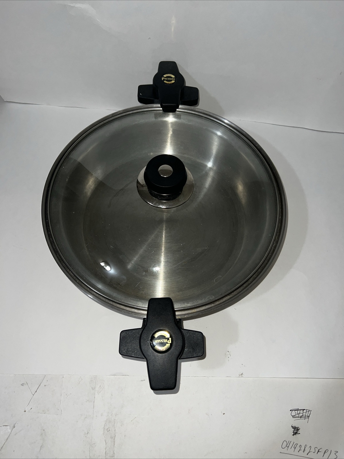 Five Ply304surgical Stainless steel the Deep Pan Skillet with Pressure handle