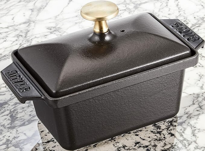 Staub Half Terrine Black 15ｘ11cm 0.7L Speciality 40509-571 With Box NEW