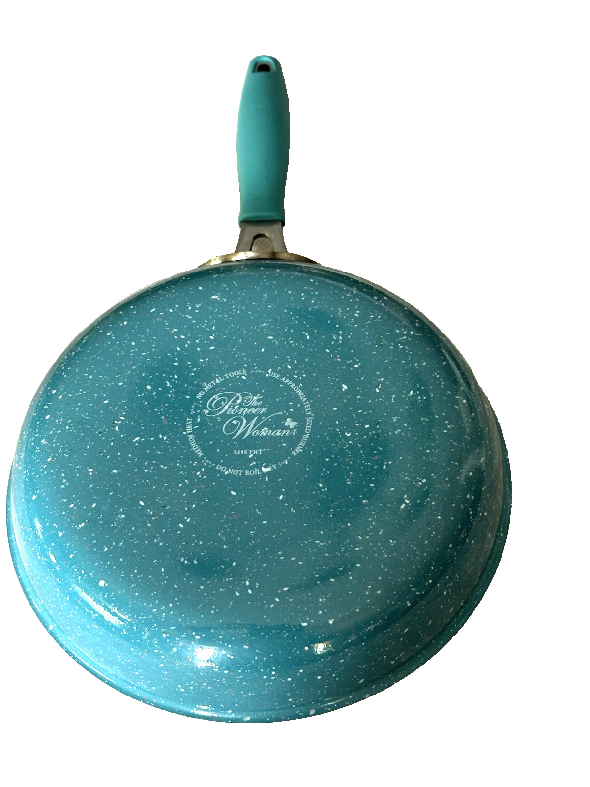 Pioneer Woman Frontier Teal Speckle 8.5+/-Nonstick Frying Pan Skillet 3428TBT