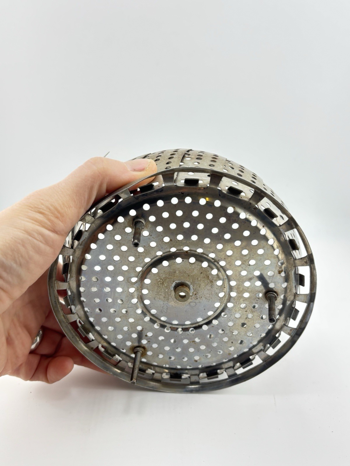 Vintage Collapsible Stainless Steel Vegetable Steamer Basket Insert – Adjustable