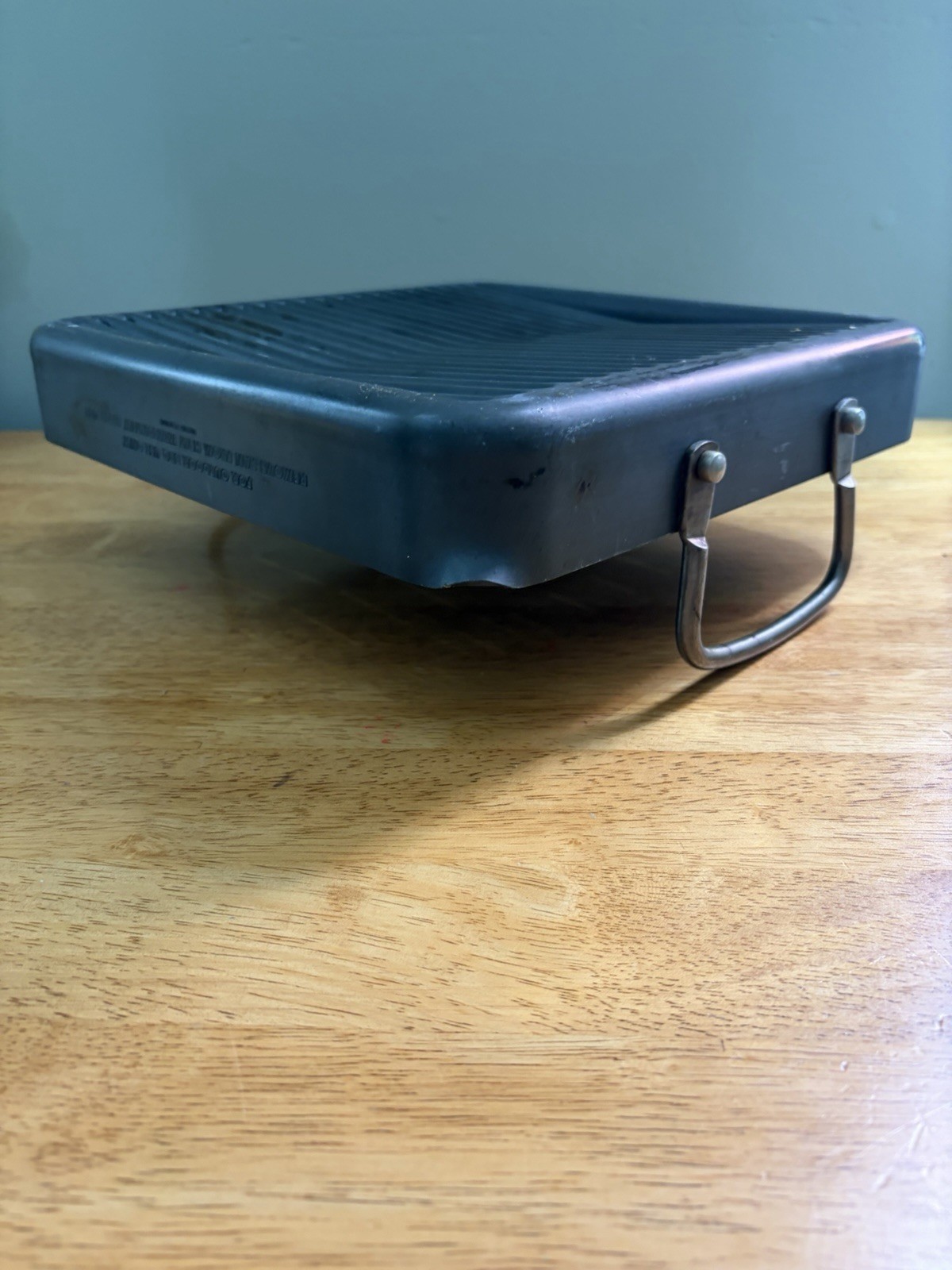Technique Grill Pan Hard Anodized Nonstick Outdoor BBQ Tray w/ Handles 11″