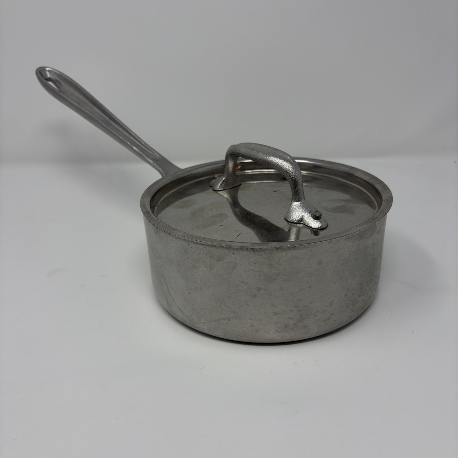 Vintage All Clad 1 Quart Metalcrafters Master Chef 201 1/2 Sauce Pot w Lid USA