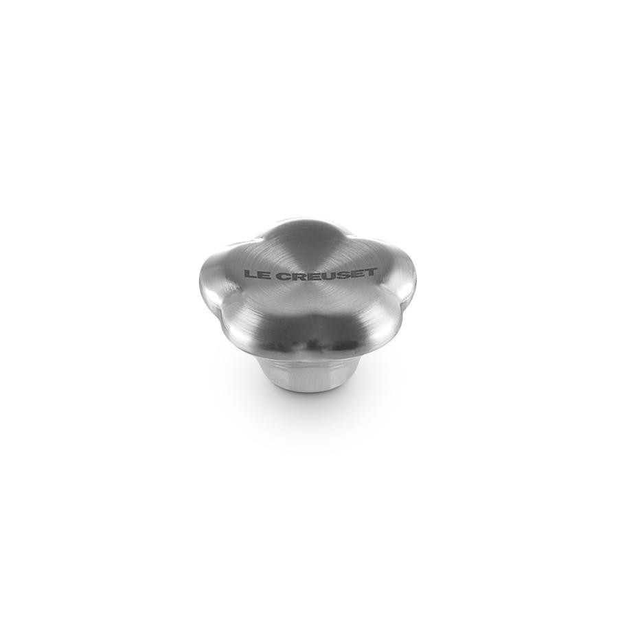 Le Creuset Flower Stainless Steel Knob 2 pcs Set Silver light gold For Signature