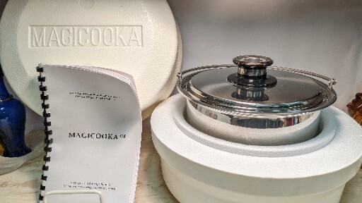 Nutri-Stahl Magicooka Stainless Steel Large Dutch Oven 4 Qt Temperature Prepper