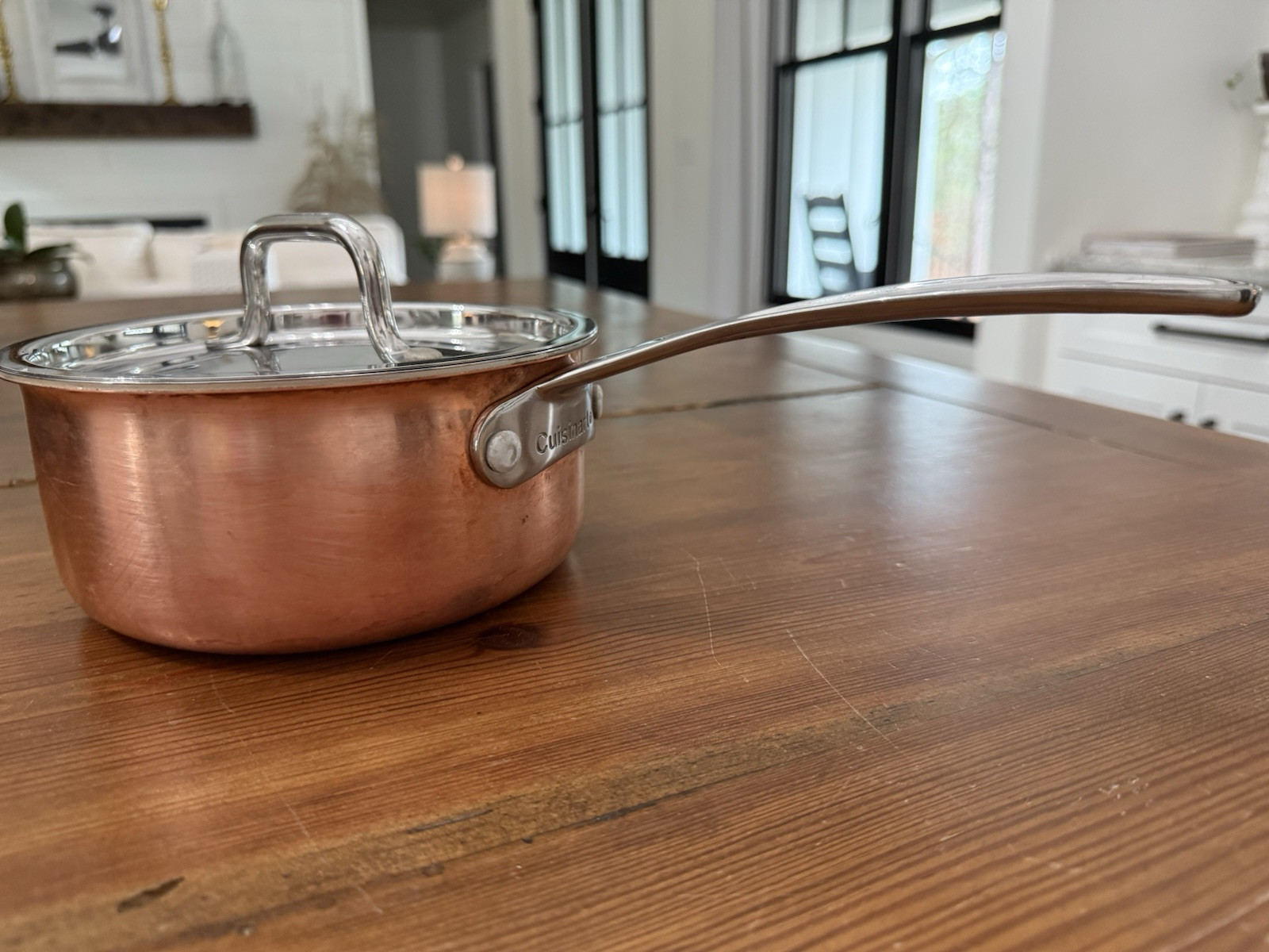 Cuisinart Copper/Stainless Steel 1.5 Qt Sauce Pan With Lid