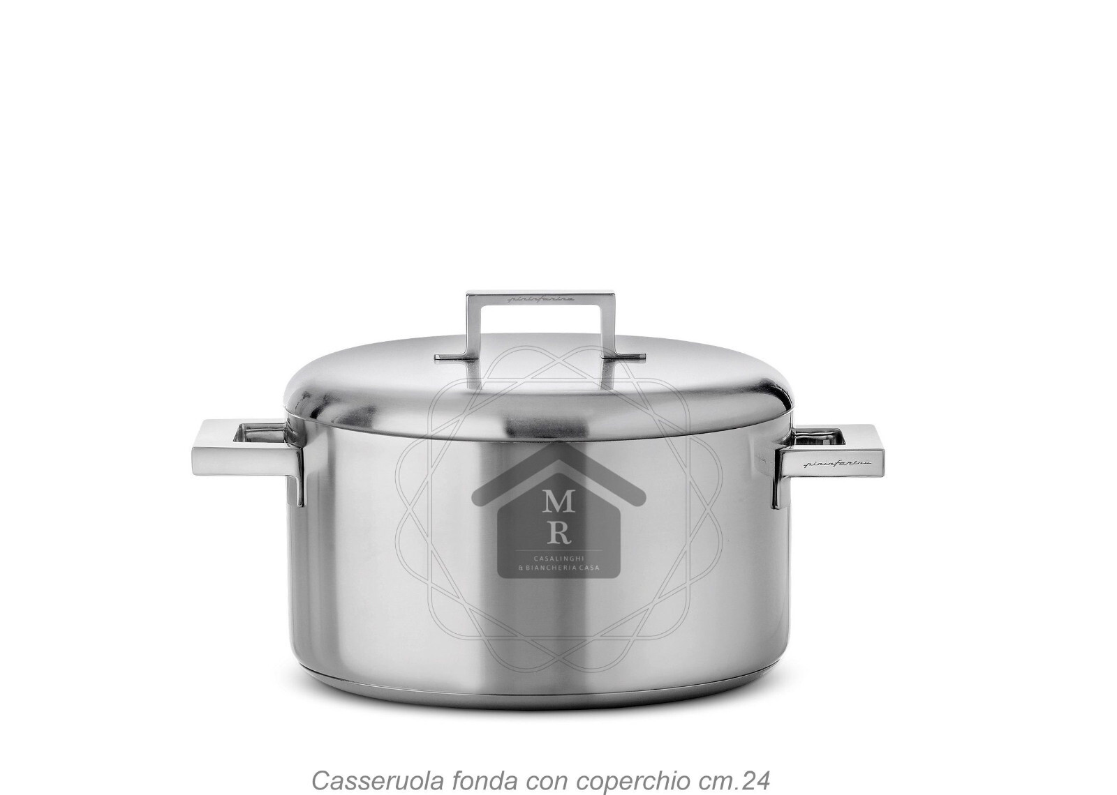 Deep Casserole with Lid Stainless Steel – Pininfarina Mepra Style Line