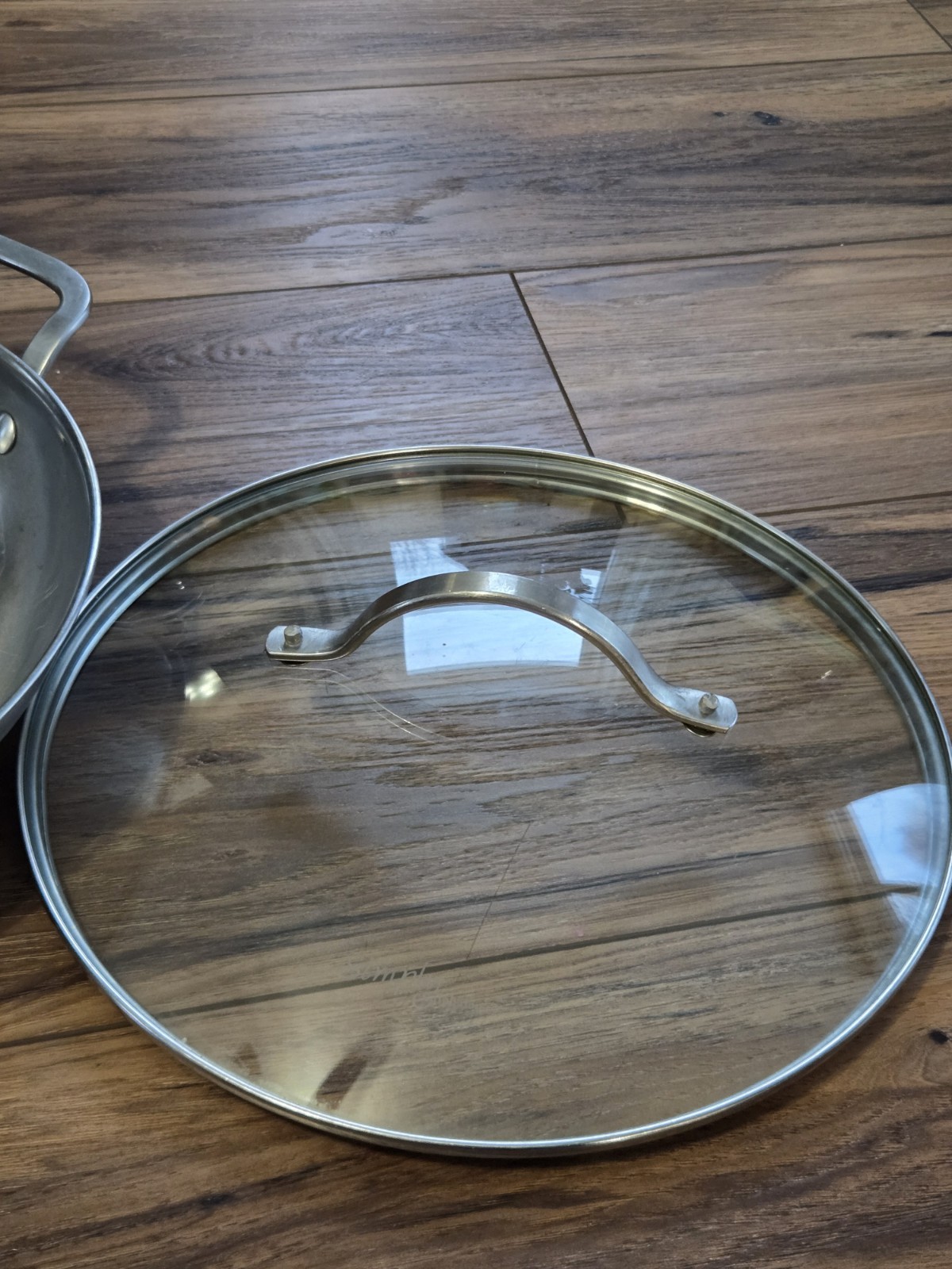 Simply Calphalon Cookware Saute Pan Double Handle With Lid Stainless Steel 1611
