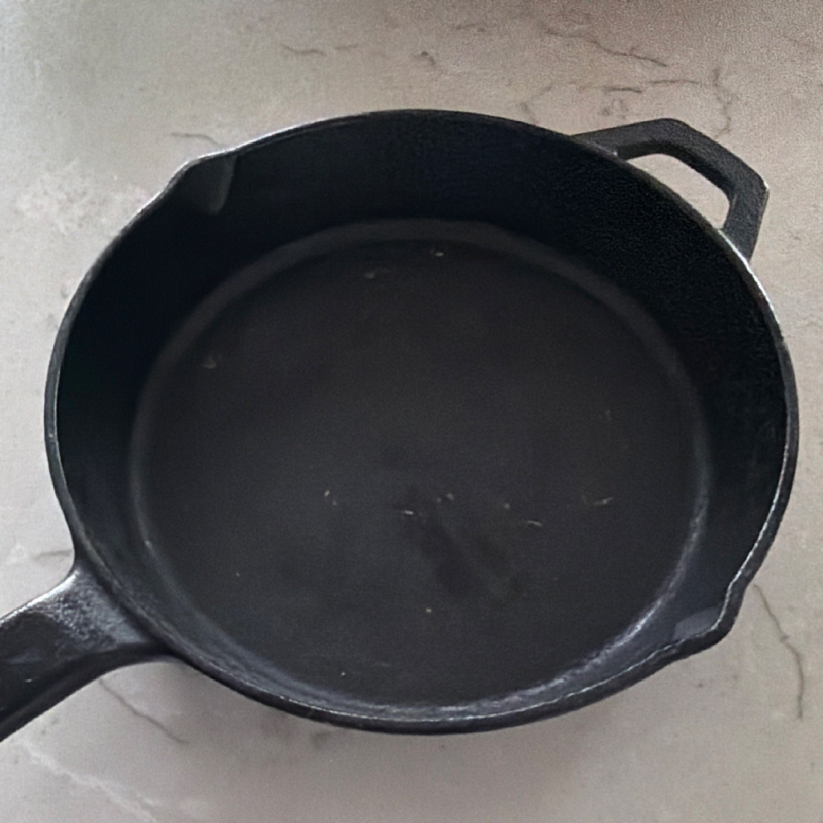 Nexgrill Cast Iron Double Handle Frying Pan Black Round Gas Electric Compatible