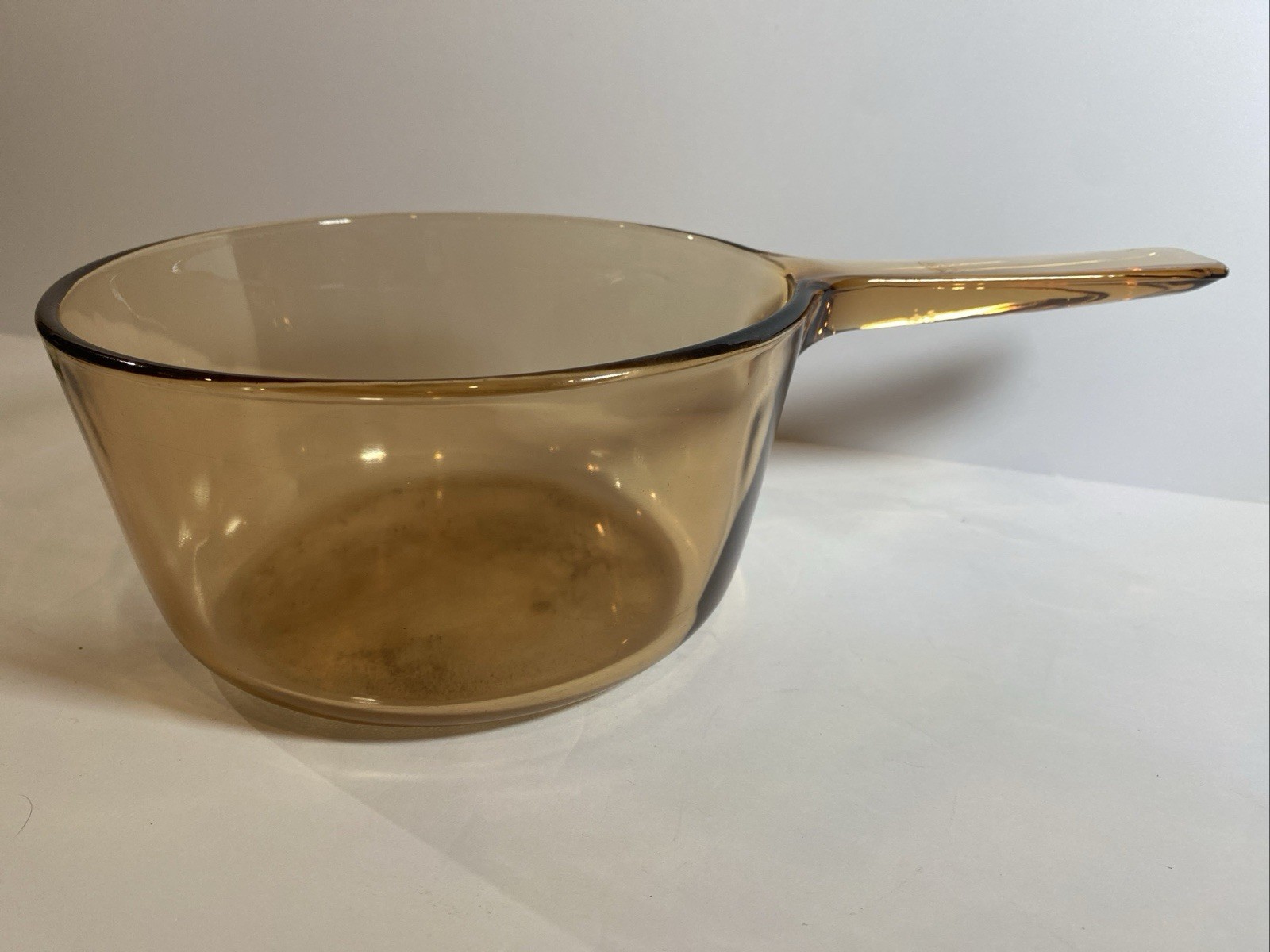 Corning Visions Amber Quart Saucepan with Pour 1.5 L USA No Lid
